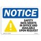 Signmission OSHA Sign, Data Sheets In Office With Symbol, 10in X 7in Rigid Plastic, 10" W, 7" H, Landscape OS-NS-P-710-L-18141 - alternate 1